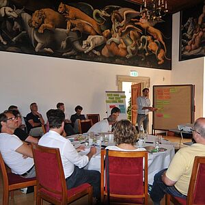 Arbeitsgruppe beim 4. Smart City Round Table Brunch