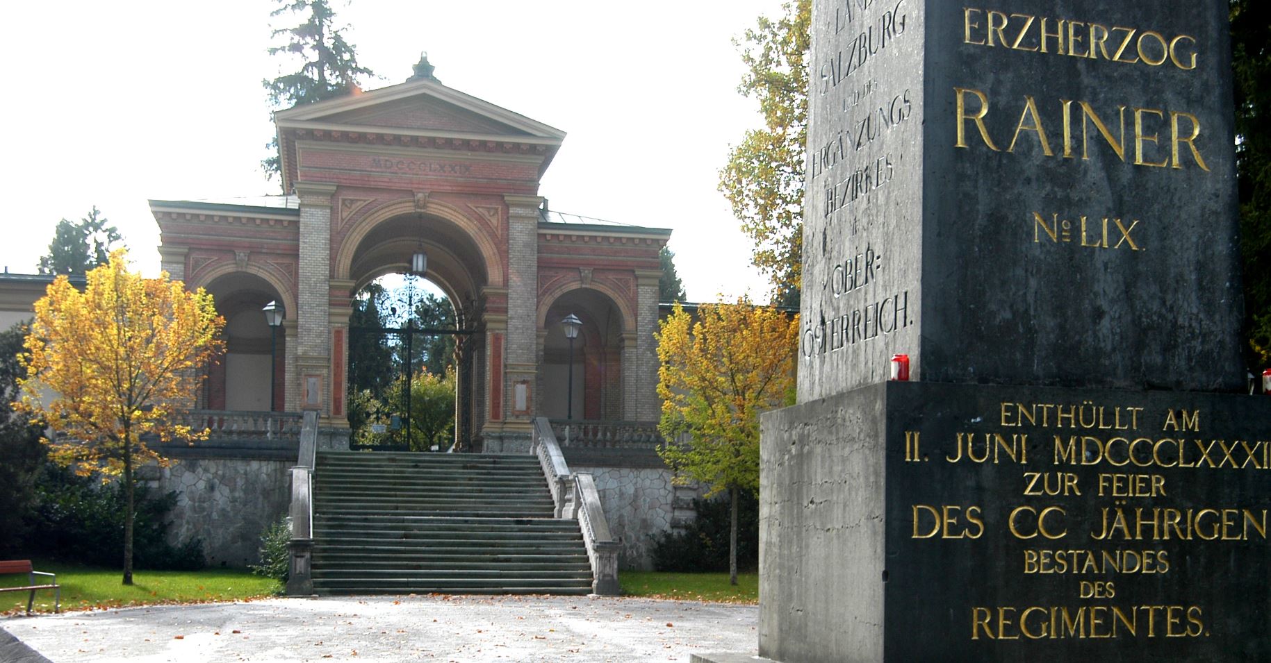Kernpark Der Kernpark am Kommunalfriedhof.