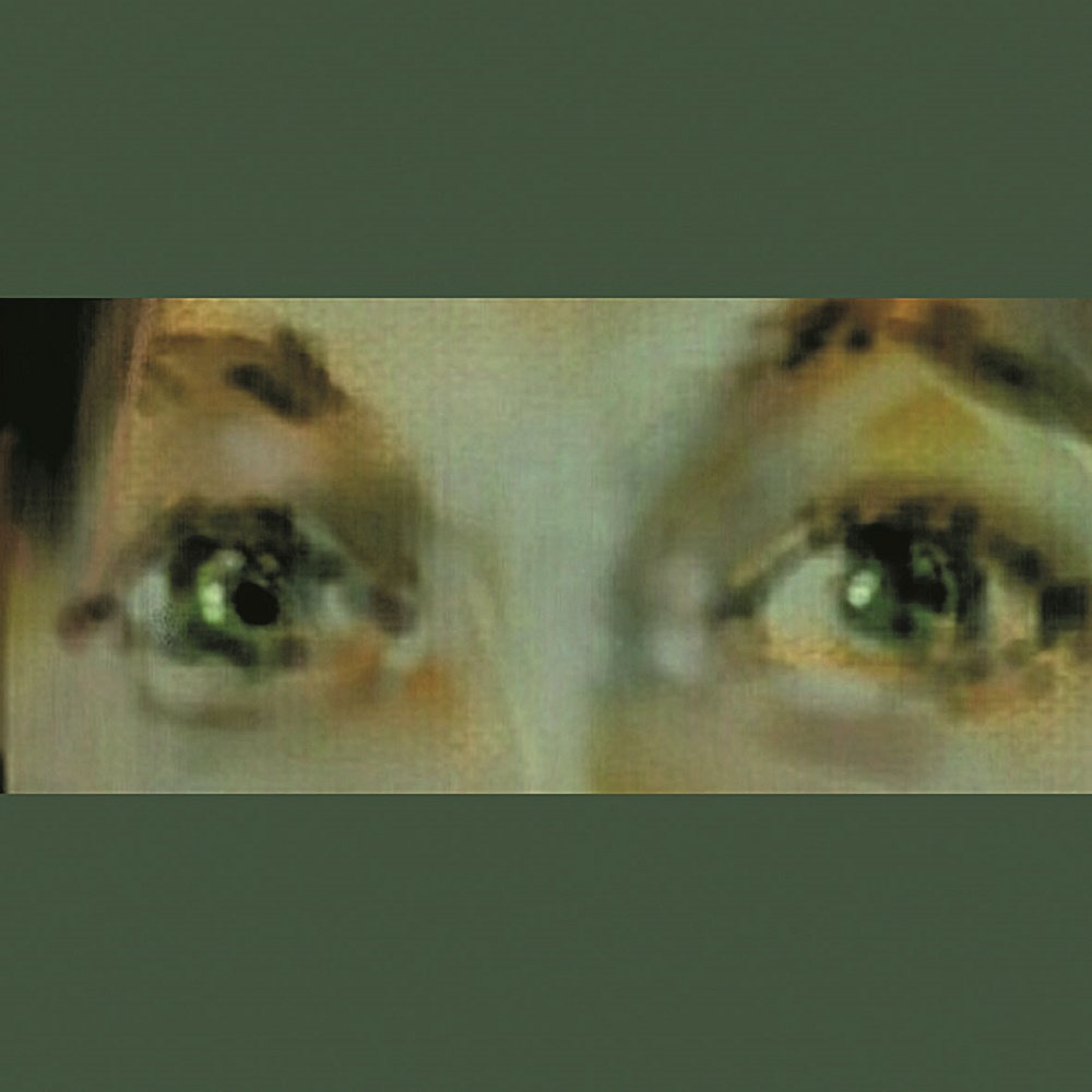 "Unterwegs..." Bild-Auschnitt eines etwas unscharf gemalten Gesichtes - es sind nur die Augen zu sehen.