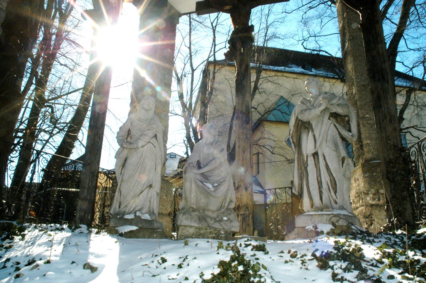 Kapuzinerkloster und Klosterkirche Ein wunderschöner Wintertag am Kapuzinerberg