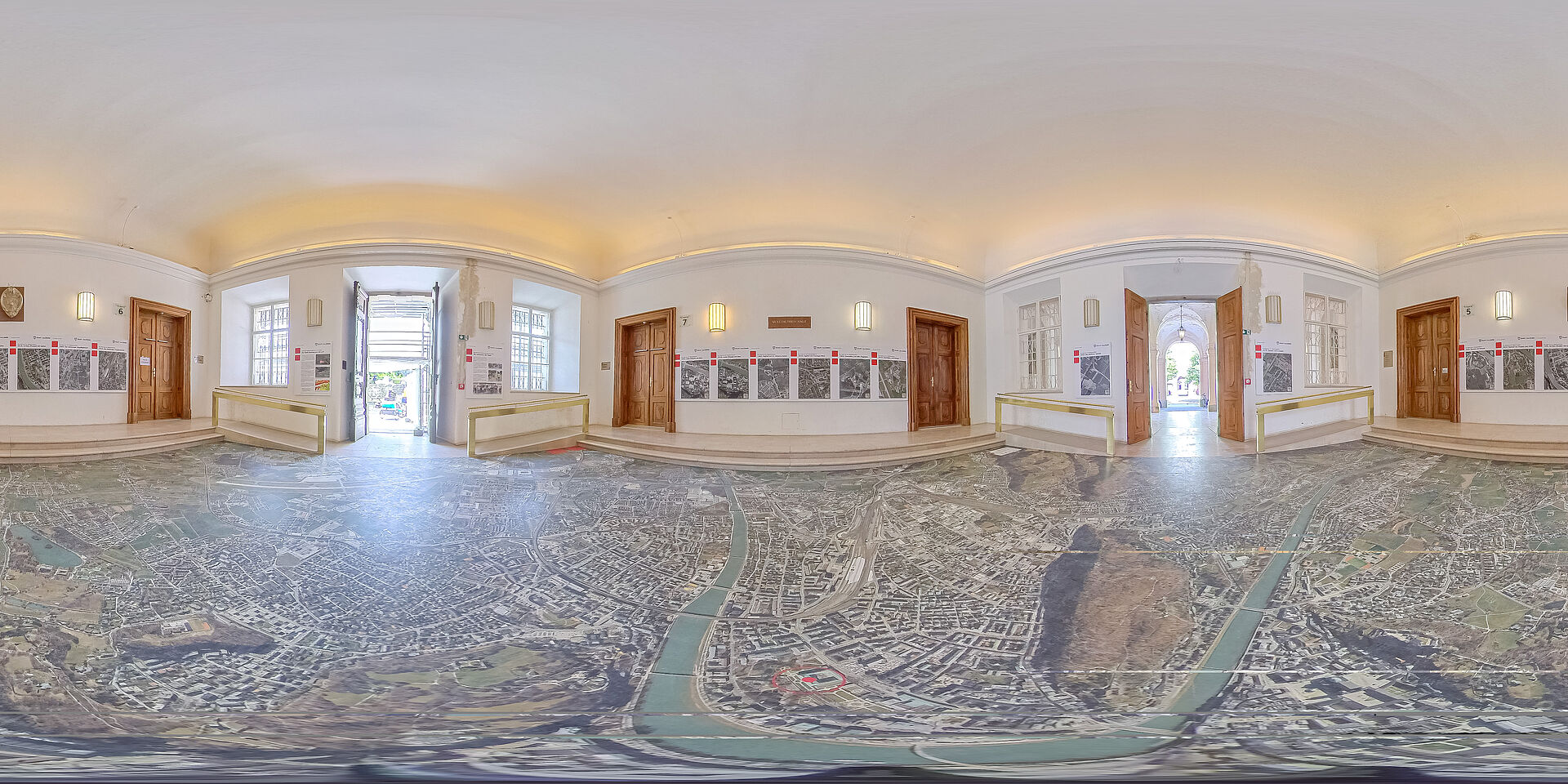 360° Darstellung 360° Darstellung von Salzburg aus der Luft
