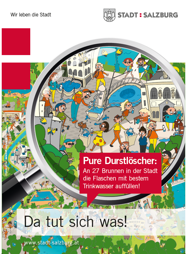 Wimmelbild "Pure Durstlöscher"