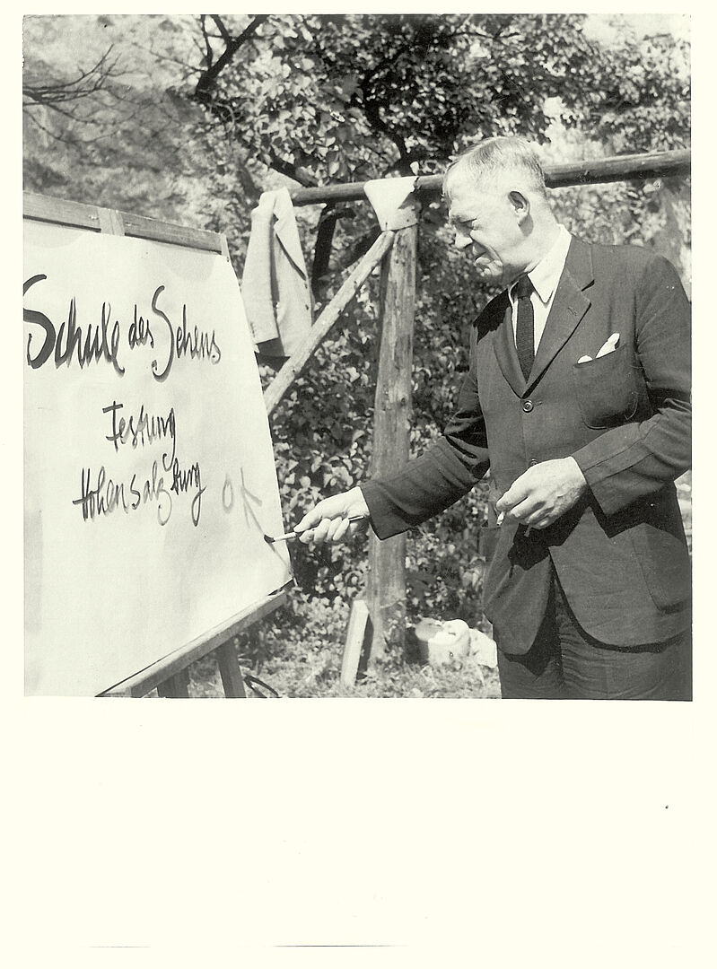 Kokoschka eröffnet die Schule des Sehens / OK opens the School of Vision, 1953.