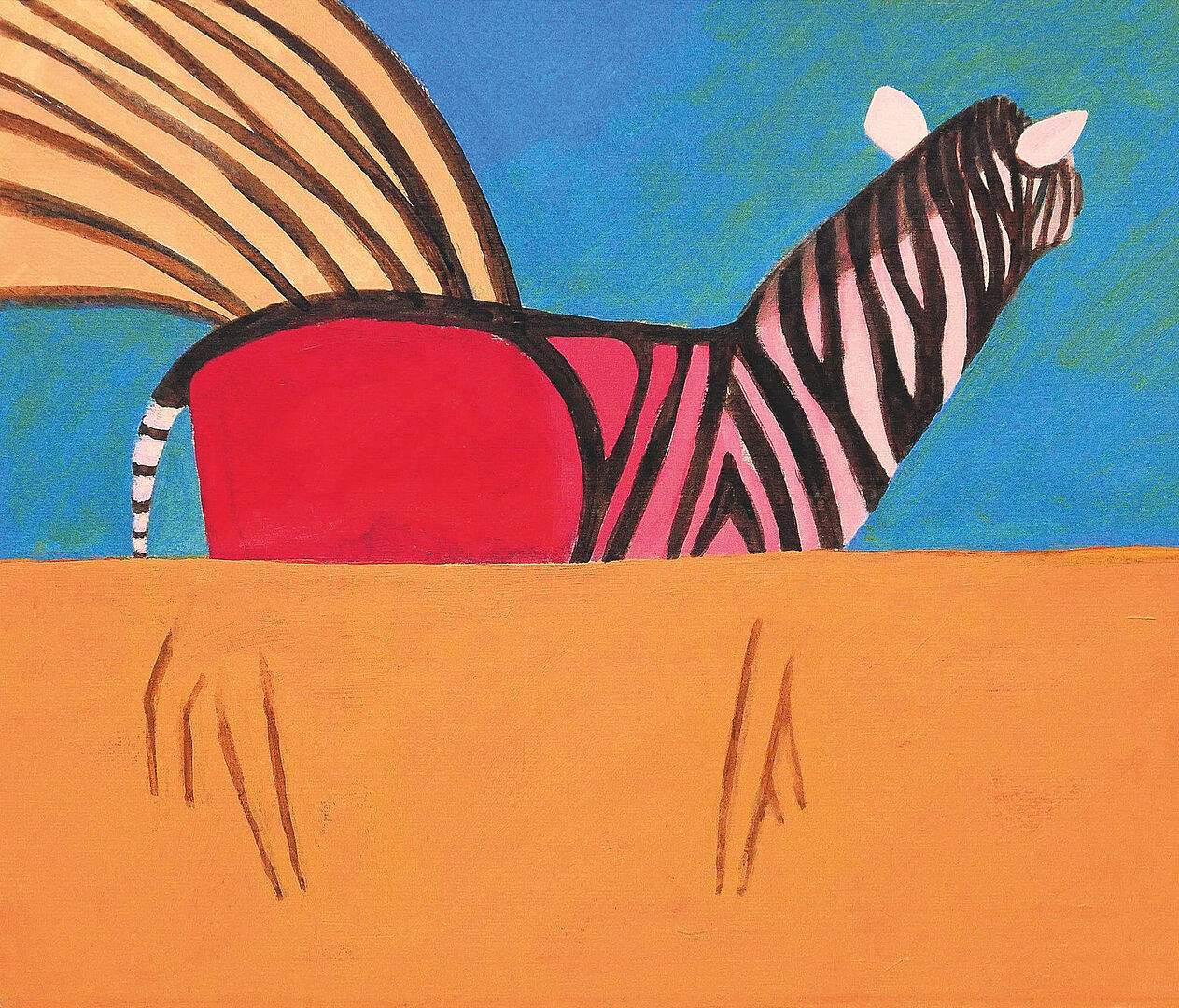 Lothar Schörg, „Das einflügelige Zebra-Pegasus“